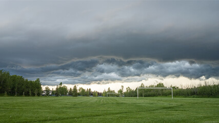 Heavy cloud front