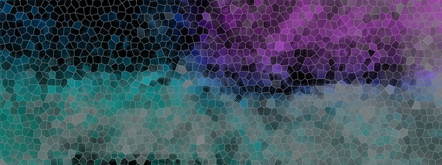 Wall Mural - Abstract glitch art mosaic texture background image.