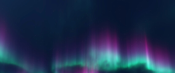 a beautiful green and red aurora dancing over the hills.