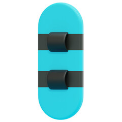 Sticker - snowboard 3d render icon illustration