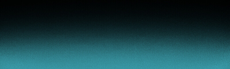 Black green blue texture background. Gradient. Dark and light petrol color. Elegant matte background with space for design. Noise, grain. Web banner. Wide. Long. Panoramic. Website header.