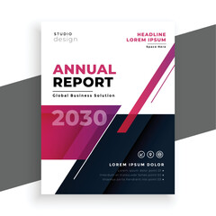 Poster - annual report business brochure template modern design