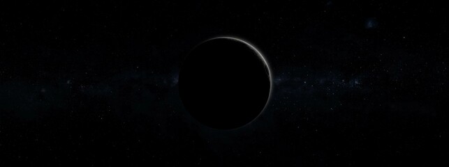Canvas Print - new moon in libra 3d illustration concept