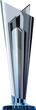 shiny metalic cup. Trophy cup, champions realistic vector, world t20 cup