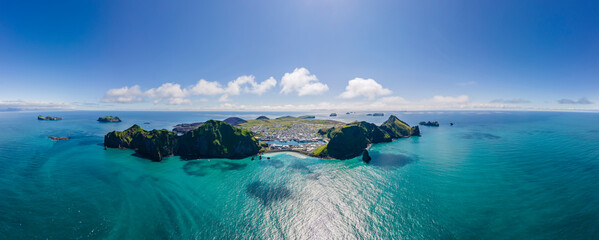 Wall Mural - View of a Vestmannaeyjar Iceland 