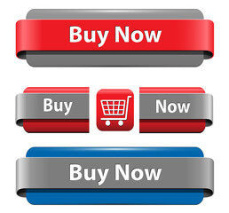 Poster - Buy buttons set for website isolated.