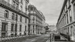 Black and White Paris street