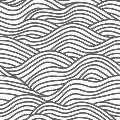 Seamless wave pattern with lines.