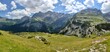 © larrui - panoramic view of the pyrenees in the french region of gavarnie on a summer day