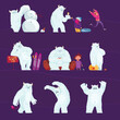 © Macrovector - Yeti Characters Cartoon Set
