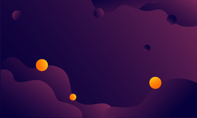 Wall Mural - Abstract Modern Background Gradient violet and wave with negative space, colorful template banner with gradient color, card, design with liquid shape. EPS 10