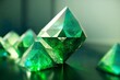 Fine cut brilliant emerald chunks