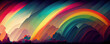 Modern abstract rainbow color wallpaper background design