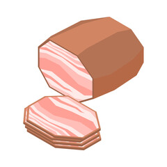 Sticker - Isometric Brisket Illustration