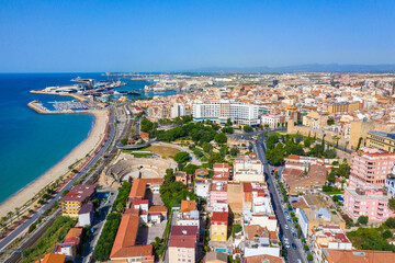 Fototapete - View of Catalan city Tarragona, Spain 