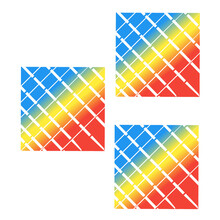 Illustration Of A Rectangular Logo That Has Different Colors