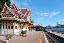 Hua Hin Train Station In Thailand.