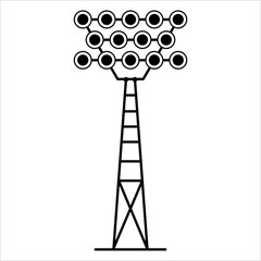 Wall Mural - Floodlight Tower Icon M_2209001