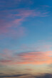 sunset in the sky