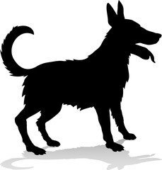 Wall Mural - Dog Pet Animal Silhouette