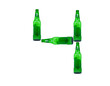© zeman88 - The number 4 is made of glass bottles