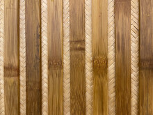 The Bamboo Woven Background Then Take A Small Piece Of Wood To Cover Another Layer Of Bamboo