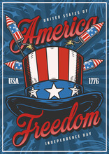 America Independence Day Flyer Colorful