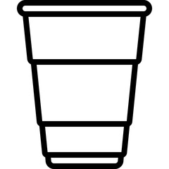 Wall Mural - Plastic Drinks Cup Icon