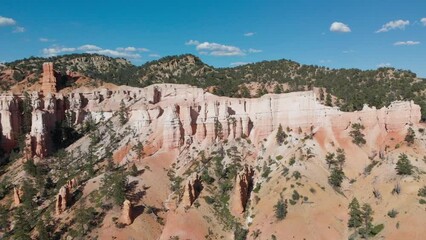 Poster - Aerial view of Bryce Canyon colorful rock formations, Utah