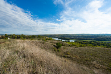 Poster - Autumn landscape of the Dniester river