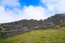 Archaeological Ruins Of Castro Of Santa Trega On Hillside, A Guarda, Pontevedra, Galicia, Spain