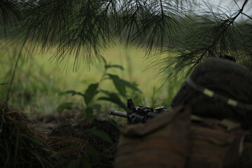 Wall Mural - US Marines Training.