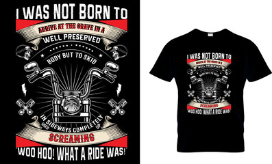 Wall Mural - i was not born to arrive at the grave in a well preserved body but to skid in sideways completely us