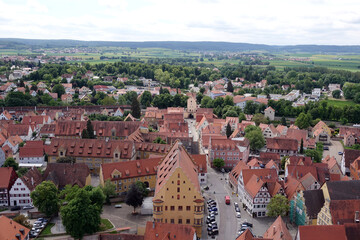 Canvas Print - Blick vom Daniel in Noerdlingen