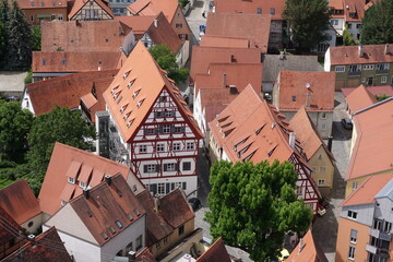 Canvas Print - Blick vom Daniel in Noerdlingen