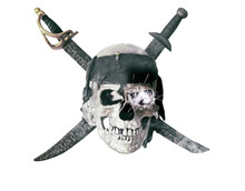Pirate Skull With Fiery Eye 
