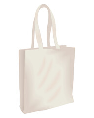 Sticker - white cloth bag mockup