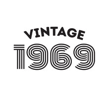 1969 Vintage Retro T Shirt Design
