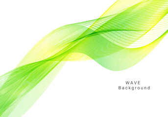 Wall Mural - abstract green wave background