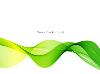 Wall Mural - abstract green wave background