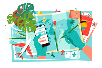 Travelling plan during worldwide pandemic, trip planning