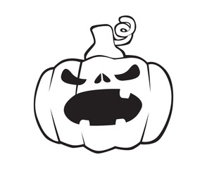 jack o lantern lineart