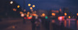 Leinwandbild Motiv Blurred image, blur and sides. Night city neon light background and texture