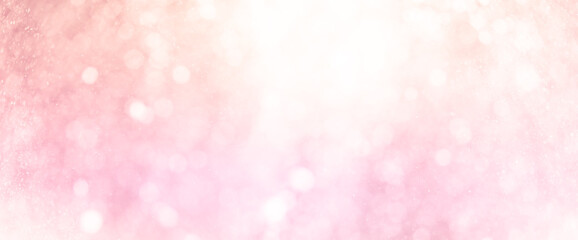 Wall Mural - abstract pink bokeh defocus glitter blur background.