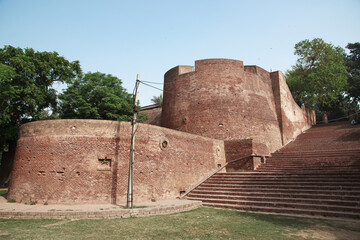 Sticker - Lahore fort, vintage castle, Punjab province, Pakistan