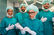 © NDABCREATIVITY - Hospital medical surgery team is ready for the operation