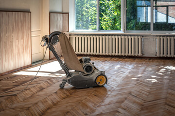 Wall Mural - Professional grinding machine for parquet floor