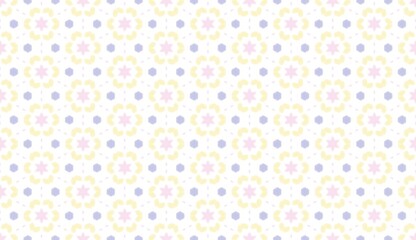 Hand painted watercolo pastel blue, pink and yellow banner background pattern , cute kids paint contrast color vintage style