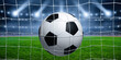 © Alekss - Soccer ball in goal on stadium