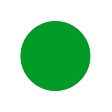 Green Dot. The Green Circle Logo Is A Metaphor For Ecology And Conscious Consumption